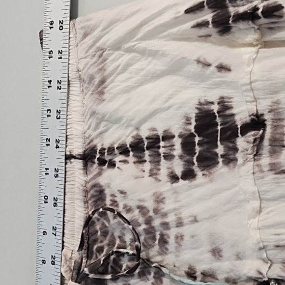 Tiered Gauzy Tie-Dyed Bohemian Hippy Full Maxi Lined Skirt M/L - Picture 7 of 9